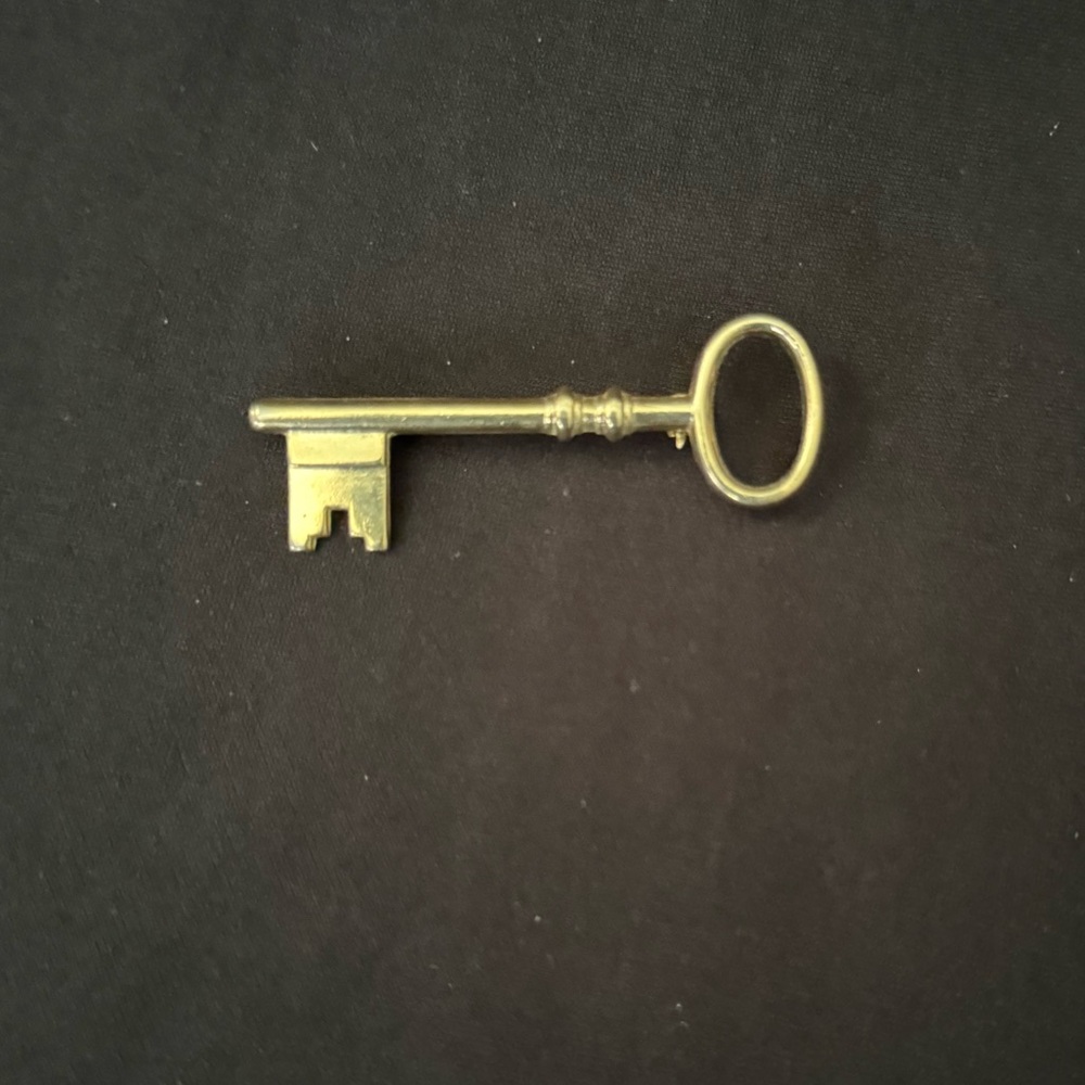 Vintage Antique Skeleton Key Brooch Pin